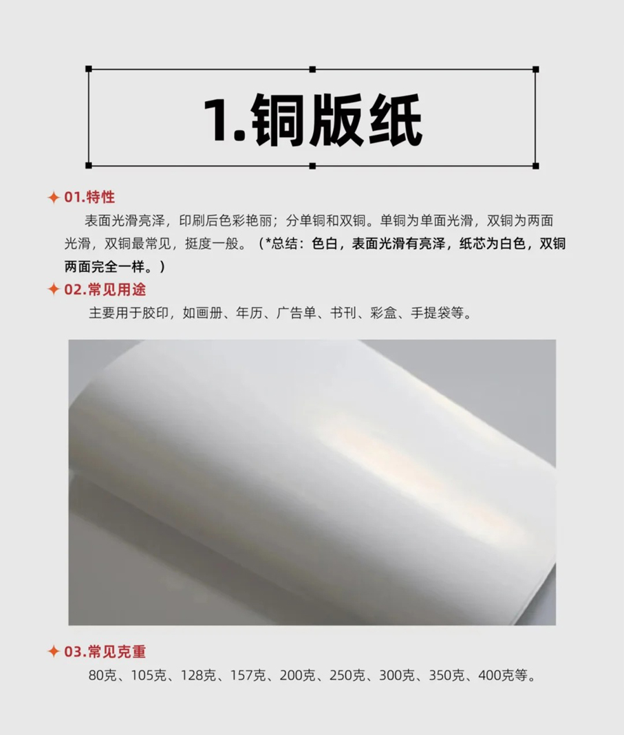 平面设计常用纸张规格及用途